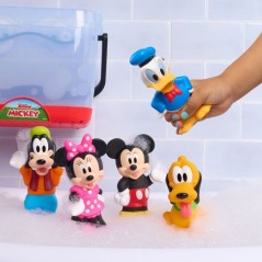 Jouets de bain - DISNEY Mickey Mouse - 5 figurines - Panier de rangeme