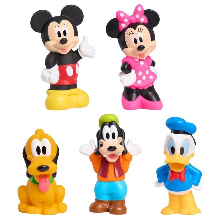 Jouets de bain - DISNEY Mickey Mouse - 5 figurines - Panier de rangement - 12 cm Jouets de bain - DISNEY Mickey Mouse - 5 figurines - Panier de rangement - 12 cm