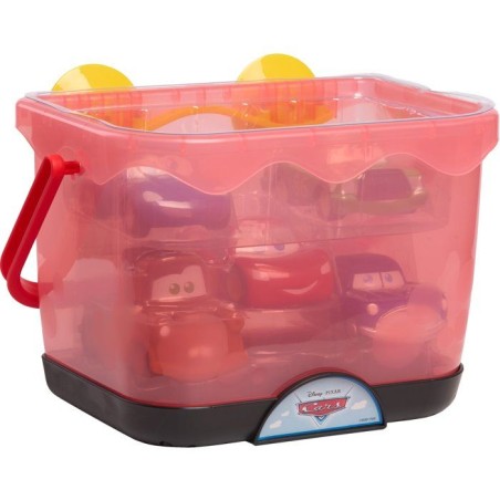 Jouets de bain - DISNEY Cars - Set de 5 figurines - Panier de rangemen