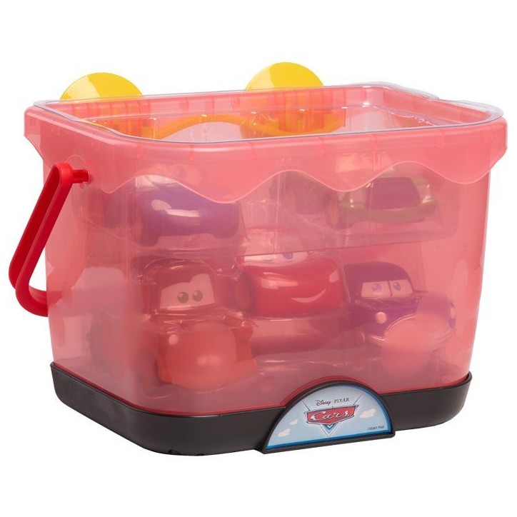Jouets de bain - DISNEY Cars - Set de 5 figurines - Panier de rangement - 12 cm Jouets de bain - DISNEY Cars - Set de 5 figurines - Panier de rangement - 12 cm
