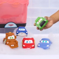 Jouets de bain - DISNEY Cars - Set de 5 figurines - Panier de rangemen