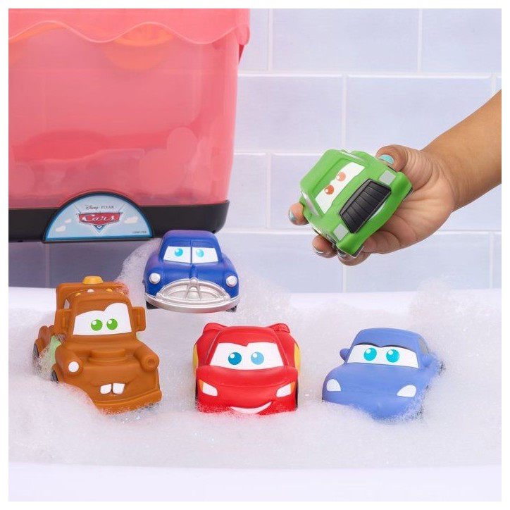 Jouets de bain - DISNEY Cars - Set de 5 figurines - Panier de rangement - 12 cm Jouets de bain - DISNEY Cars - Set de 5 figurines - Panier de rangement - 12 cm