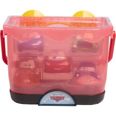 Jouets de bain - DISNEY Cars - Set de 5 figurines - Panier de rangemen