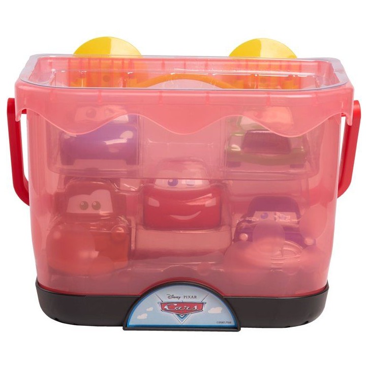 Jouets de bain - DISNEY Cars - Set de 5 figurines - Panier de rangement - 12 cm Jouets de bain - DISNEY Cars - Set de 5 figurines - Panier de rangement - 12 cm
