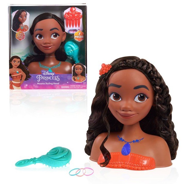 Tête à coiffer - DISNEY Princess - Vaiana - 6 accessoires - Dès 3 ans Tête à coiffer - DISNEY Princess - Vaiana - 6 accessoires - Dès 3 ans