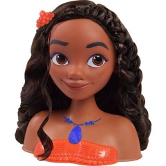 Tête à coiffer - DISNEY Princess - Vaiana - 6 accessoires - Dès 3 a