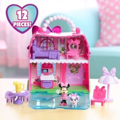 Maison de poupée transportable - DISNEY - Minnie Mini Manoir - 2 étages - Figurine incluse