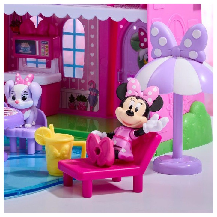 Maison de poupée transportable - DISNEY - Minnie Mini Manoir - 2 étages - Figurine incluse Maison de poupée transportable - DISNEY - Minnie Mini Manoir - 2 étages - Figurine incluse