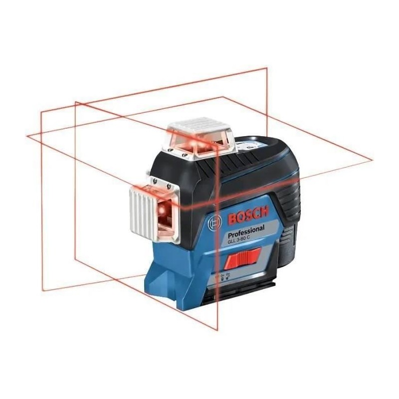 Laser lignes - BOSCH - GLL 3-80 C - 3 lignes 360° - Batterie 12V - Pr Laser lignes - BOSCH - GLL 3-80 C - 3 lignes 360° - Batterie 12V - Pr