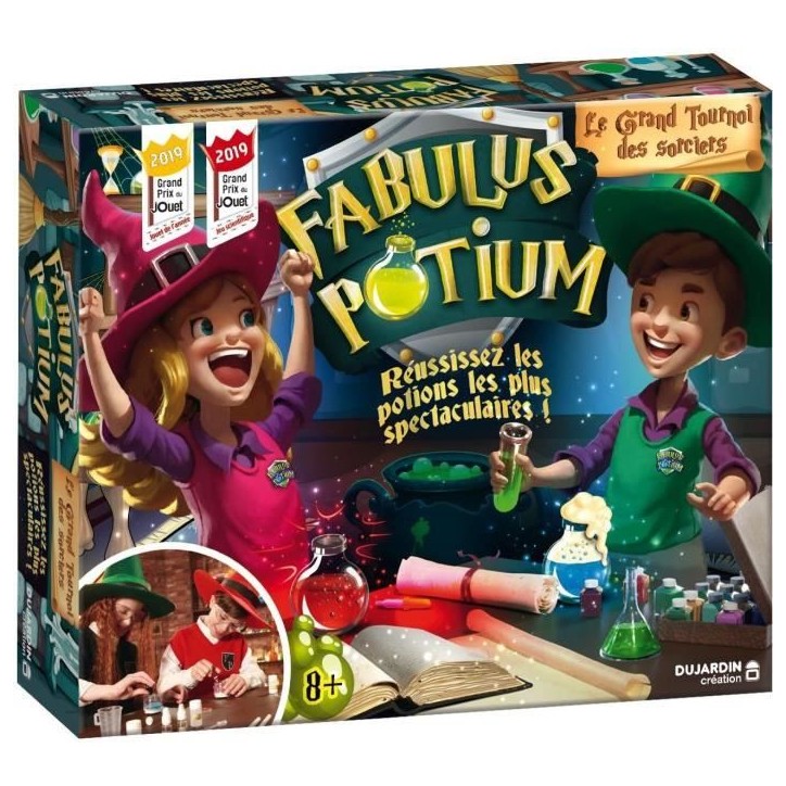 FABULUS POTIUM - Jeu de société - DUJARDIN - Participez au tournoi des sorciers en concoctant des potions extraordinaires ! FABULUS POTIUM - Jeu de société - DUJARDIN - Participez au tournoi des sorciers en concoctant des potions extraordinaires !