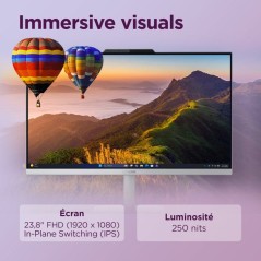 PC Tout-en-un LENOVO Lenovo A105 24 - Windows 11 - 23.8" FHD - Ryzen 5