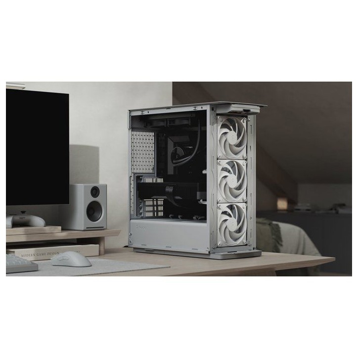 Boîtier PC Moyen Tour - FRACTAL DESIGN - Define One Light Solid - Façade fermée - Refroidissement optimisé - Blanc Boîtier PC Moyen Tour - FRACTAL DESIGN - Define One Light Solid - Façade fermée - Refroidissement optimisé - Blanc