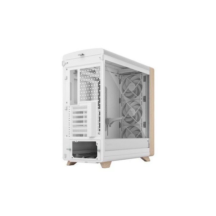 Boîtier PC Moyen Tour - FRACTAL DESIGN - Summit Chalk White TG Clear Tint - Verre trempé - Blanc