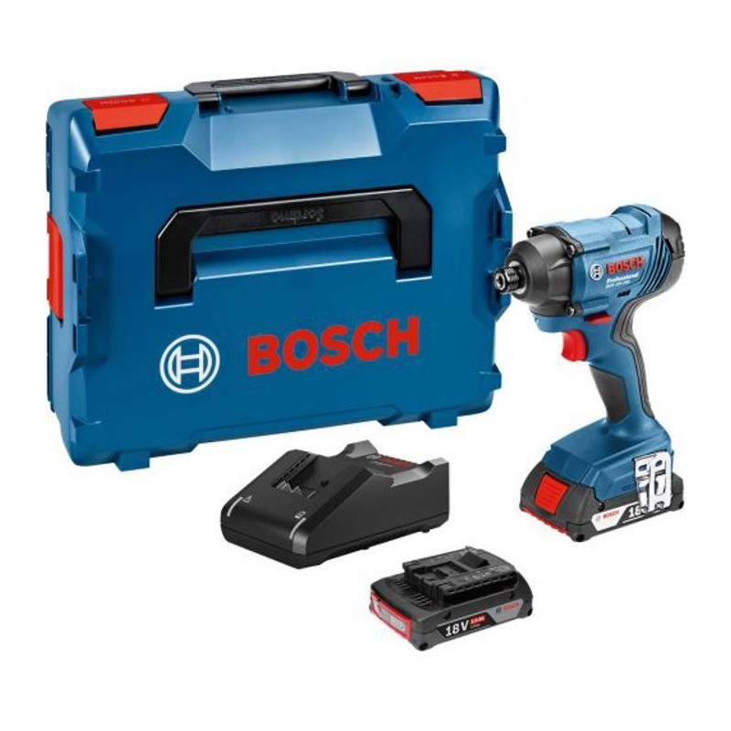 Visseuse a chocs Bosch Professional GDR 18V-160 + 2 batteries 2,0Ah + Visseuse a chocs Bosch Professional GDR 18V-160 + 2 batteries 2,0Ah +