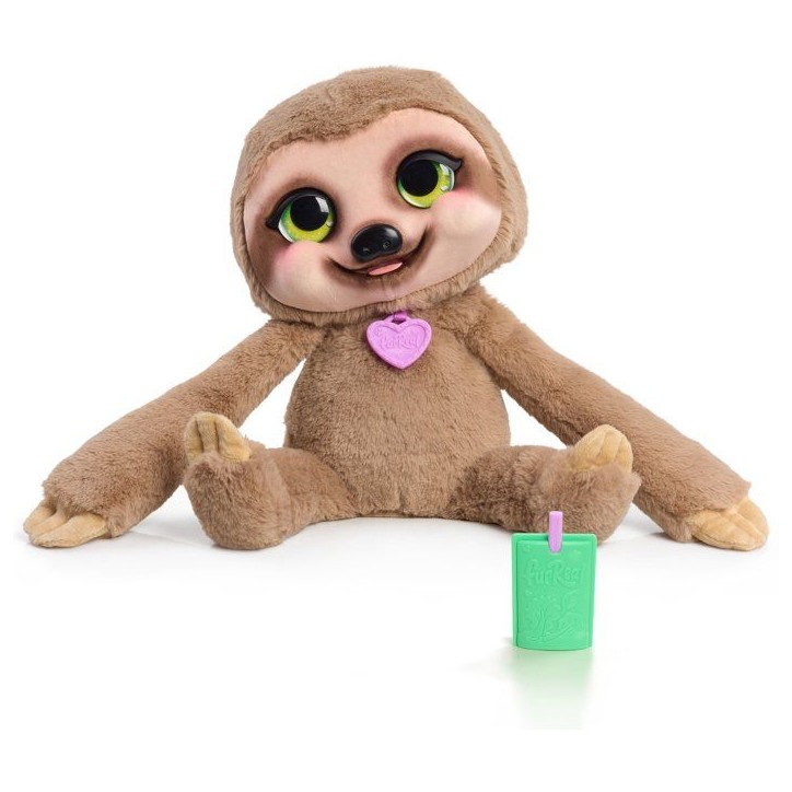 Peluche interactive paresseux - furReal Friends - Snuggles - Plus de 50 sons et réactions - Dès 3 ans