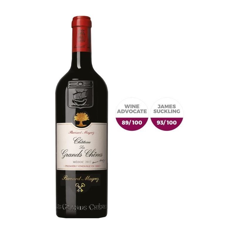Château Les Grands Chênes 2017 Médoc - Vin rouge de Bordeaux
