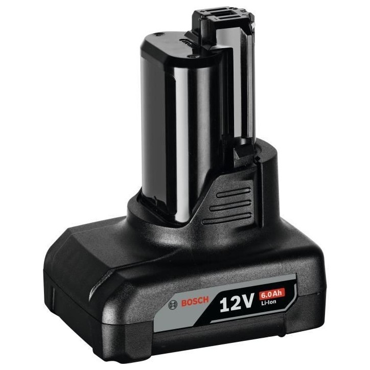 Batterie Bosch Professional 12V 6,0Ah - Grande autonomie - Li-ion - Noir Batterie Bosch Professional 12V 6,0Ah - Grande autonomie - Li-ion - Noir