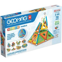 GEOMAG Supercolor Panels Recycled - Jeu de construction magnétique -