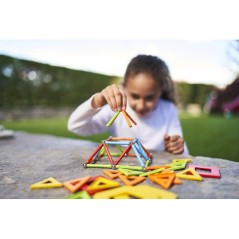 GEOMAG Supercolor Panels Recycled - Jeu de construction magnétique -