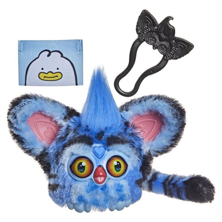 Furby Furblets Derpy le tigre, KPop Demon Hunters, mini peluche électronique de collection de 7,5 cm, pour enfant dès 6 ans