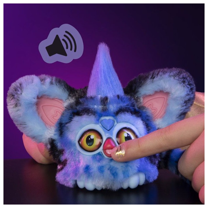 Furby Furblets Derpy le tigre, KPop Demon Hunters, mini peluche électronique de collection de 7,5 cm, pour enfant dès 6 ans