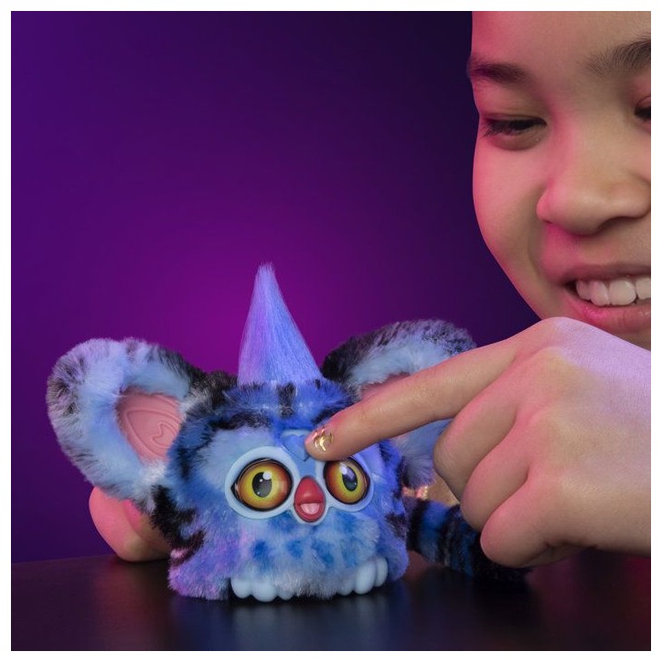 Furby Furblets Derpy le tigre, KPop Demon Hunters, mini peluche électronique de collection de 7,5 cm, pour enfant dès 6 ans