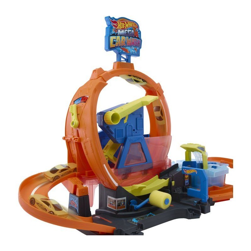 Playset - HOT WHEELS - Mega Station Lavage JHL97 - Looping 45 cm - Eau