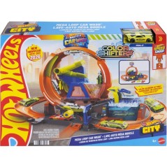 Playset - HOT WHEELS - Mega Station Lavage JHL97 - Looping 45 cm - Eau