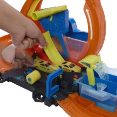 Playset - HOT WHEELS - Mega Station Lavage JHL97 - Looping 45 cm - Eau