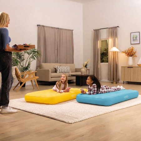 Matelas gonflable junior INTEX - 66803NP - 1,57 x 0,88 x 0,18 m - 1 personne - Intéieur - Coloris aléatoire (bleu ou jaune)
