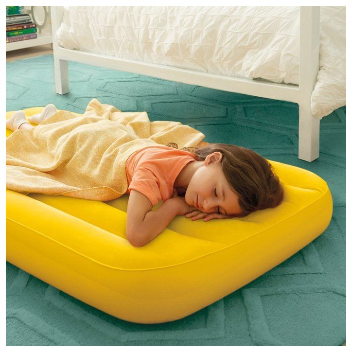 Matelas gonflable junior INTEX - 66803NP - 1,57 x 0,88 x 0,18 m - 1 personne - Intéieur - Coloris aléatoire (bleu ou jaune)