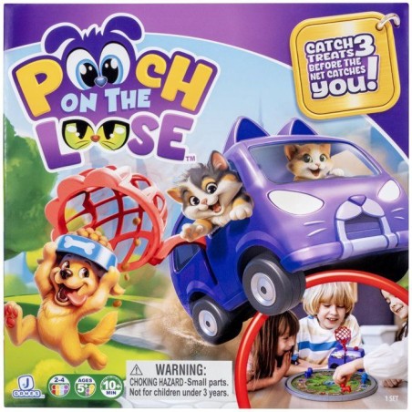 Toutou en cavale - Jeu de plateau - JAZWARES - chiots gourmands