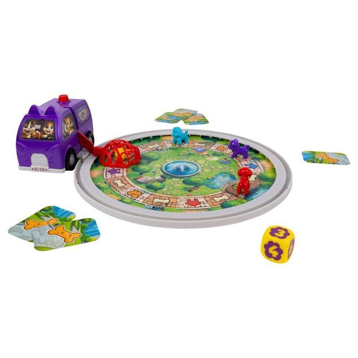 Toutou en cavale - Jeu de plateau - JAZWARES - chiots gourmands