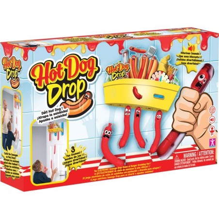 Jeu de réflexe - JAZWARES - Hot Dog Drop - mode équipe - hauteur ré
