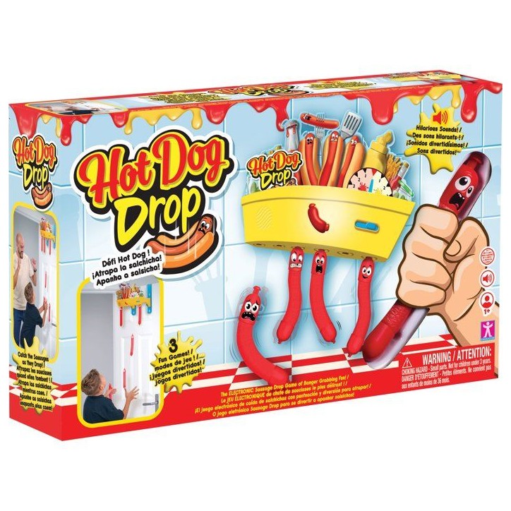 Jeu de réflexe - JAZWARES - Hot Dog Drop - mode équipe - hauteur réglable Jeu de réflexe - JAZWARES - Hot Dog Drop - mode équipe - hauteur réglable