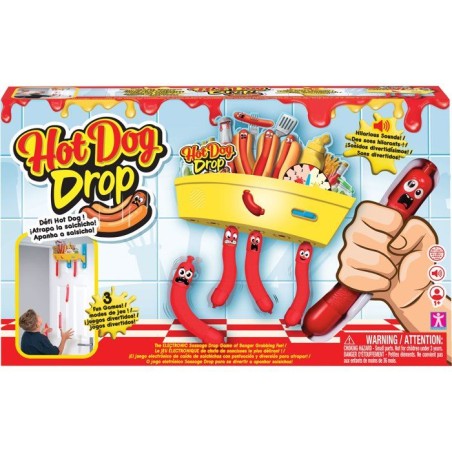 Jeu de réflexe - JAZWARES - Hot Dog Drop - mode équipe - hauteur réglable