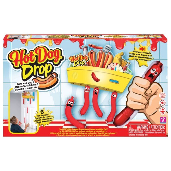 Jeu de réflexe - JAZWARES - Hot Dog Drop - mode équipe - hauteur réglable Jeu de réflexe - JAZWARES - Hot Dog Drop - mode équipe - hauteur réglable
