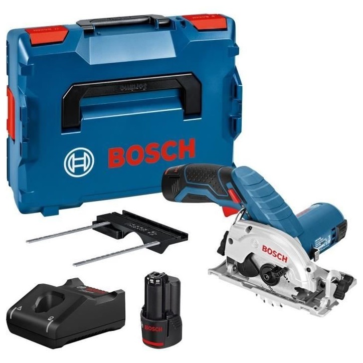 Scie circulaire Bosch Professional GKS 12V-26 + 2 batteries 3,0Ah + L-Boxx - 06016A1005 Scie circulaire Bosch Professional GKS 12V-26 + 2 batteries 3,0Ah + L-Boxx - 06016A1005