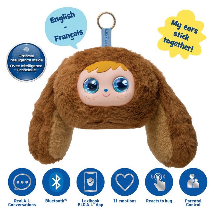 ELO-Coco® - Ma peluche parlante - Lexibook - Jouet connecté avec l'IA conversationnelle et interactive pour enfant ELO-Coco® - Ma peluche parlante - Lexibook - Jouet connecté avec l'IA conversationnelle et interactive pour enfant