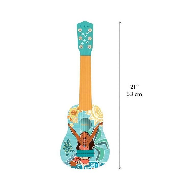 LEXIBOOK - Ma Première Guitare Vaiana - 53cm