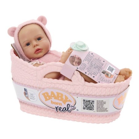 Baby born Real - Poupon Fille - Peau très claire - Yeux ouverts - Pou