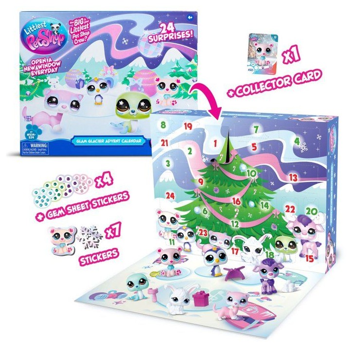 Calendrier de l’Avent - LITTLEST PET SHOP - BF01148 - 24 surprises - Figurines - Accessoires