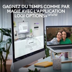 Clavier - Sans fil - Logitech - Signature Slim K950 - AZERTY - Blanc