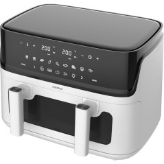 Air Fryer - MEDION - P25 XXL Flex M - Grande capacité 10,8 L - Séparateur - 3040 W - Finition Blanc Mat - 43 x 38,8 x 31,5 cm