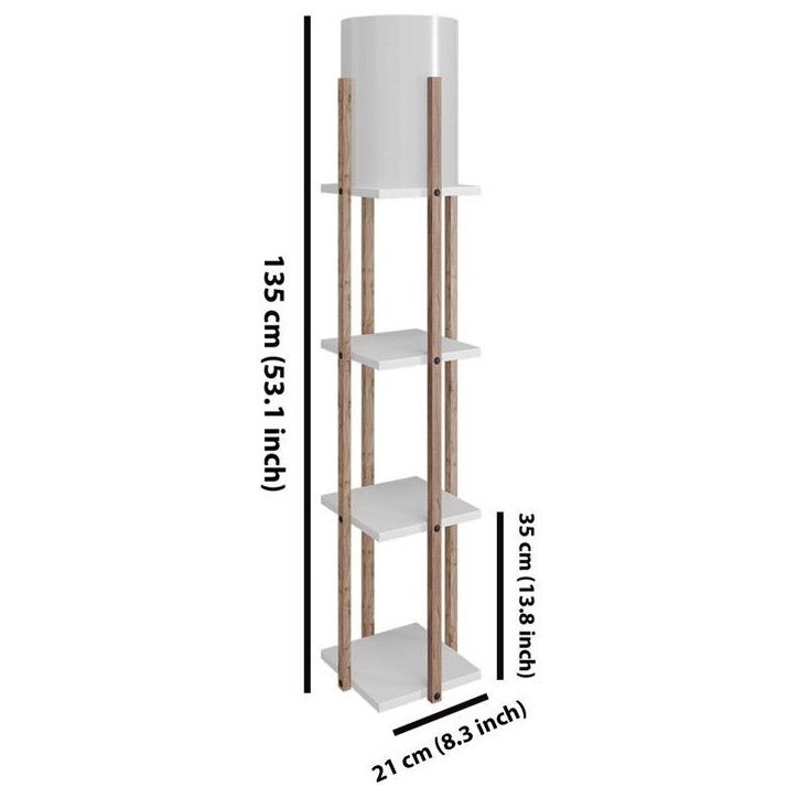 Lampadaire D BY M.RED White - Métal - Design moderne - intérieur Lampadaire D BY M.RED White - Métal - Design moderne - intérieur
