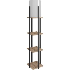 Lampadaire D BY M.RED Natural Black - MDF - Design contemporain - Ecla