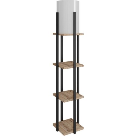 Lampadaire D BY M.RED Natural Black - MDF - Design contemporain - Ecla