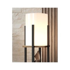 Lampadaire D BY M.RED Natural Black - MDF - Design contemporain - Ecla