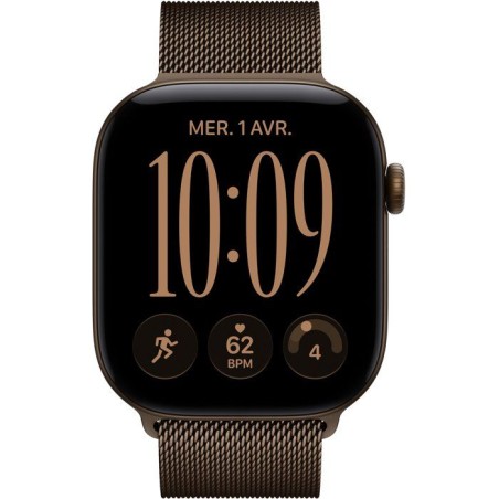 APPLE Watch Series 12 GPS + Cellular - 46mm - Boîtier Dark Bronze Aluminium - Bracelet Dark Bronze Milanese Loop - M/L