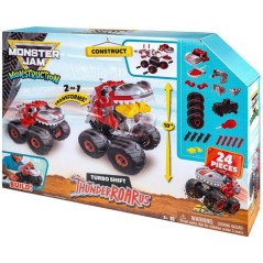 Véhicule transformable - MONSTER JAM - ThunderROARus - 25 cm - 21 pièces - mode dinosaure
